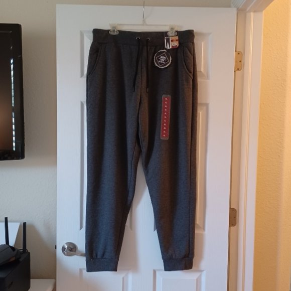 Seven Oaks Other - NWT!  Seven Oaks Charcoal Heather Gray Sherpa Lined Jogger Pant XL